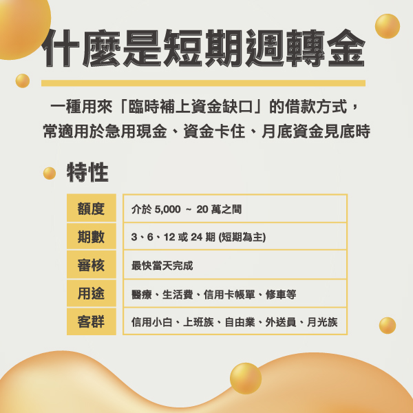 什麼是短期週轉金？