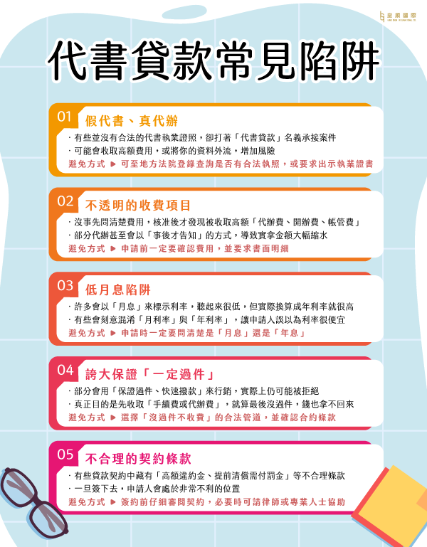 代書貸款常見陷阱