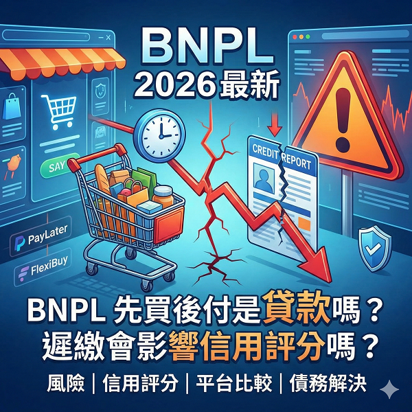 BNPL 先買後付是貸款嗎？遲繳會影響信用評分嗎？2026 最新風險、平台比較與債務解決方案